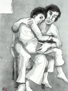 La Luce negli Occhi  (Light in the Eyes ) - cm. 70x50 - Incisione (Etching)